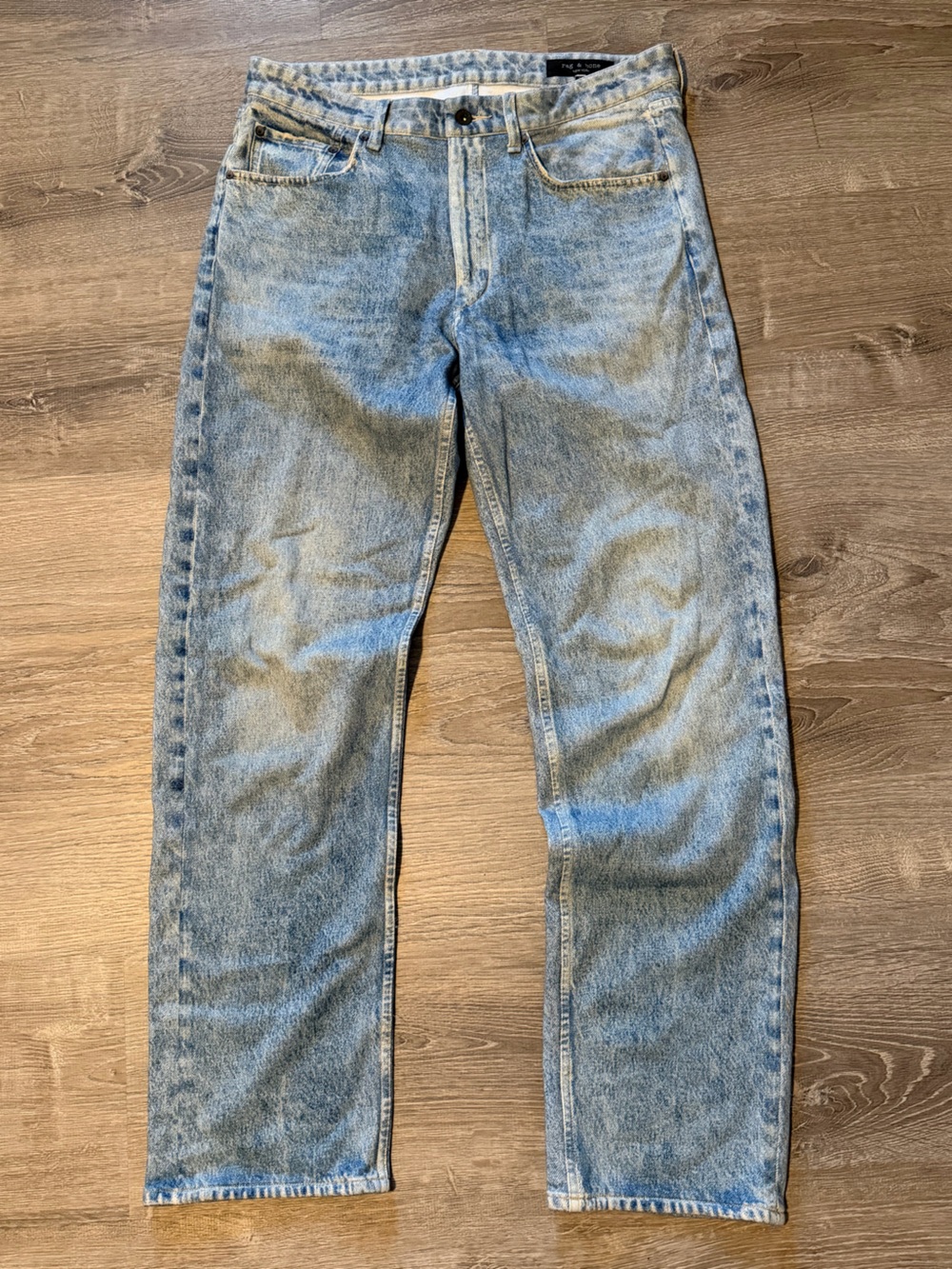 Light Wash Men’s Rag & Bone Miramar sweatpants jeans